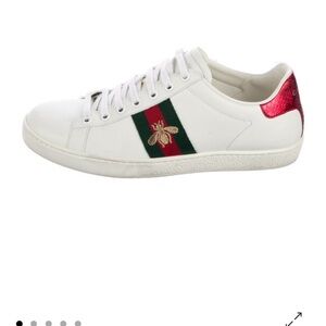 Gucci White and Red Sneakers